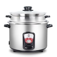 爱德（aide）老式电饭锅电饭煲4L 双层保温式 电饭锅 304不锈钢内胆 机械式电饭锅 2-5人 SN701EGG