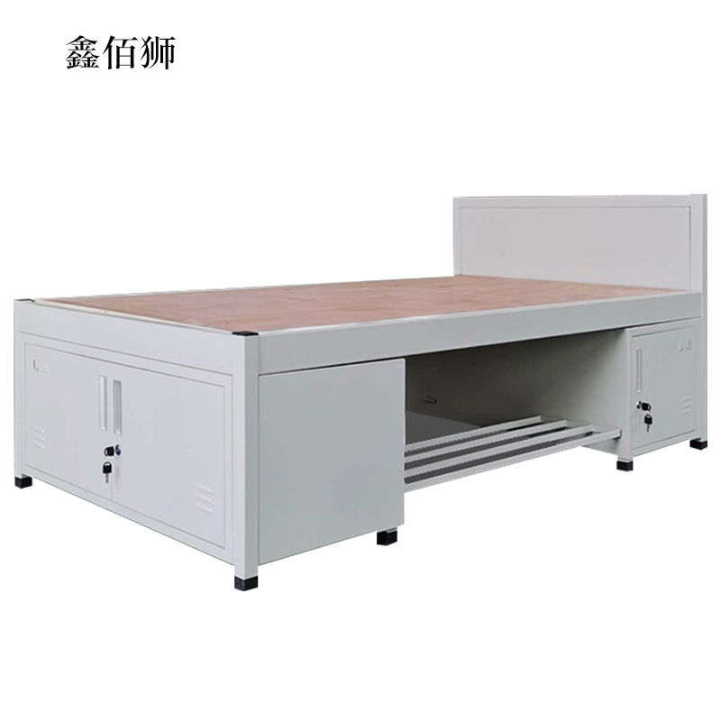 鑫佰狮钢制含柜单人床2米*1.2米
