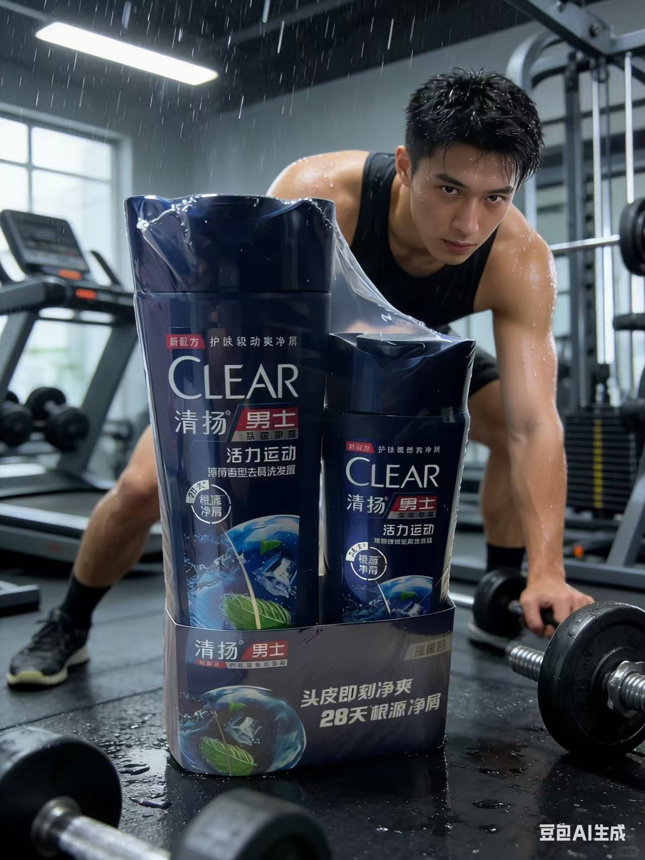 清扬(CLEAR)男士活力运动薄荷型套盒新老包装随机发8122404