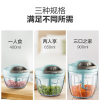 苏泊尔(SUPOR)蒜泥器手动压蒜捣蒜泥神器打蒜蓉大蒜搅碎机切绞拉蒜末家用组合KG40AB10+KG90AB10