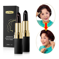 莱玫韩国墨鱼汁一次性染发笔 纯植物遮盖白发变黑发神器不伤头皮染发棒染发剂 黑色