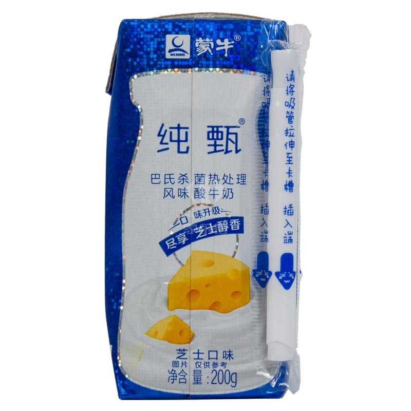纯甄巴氏杀菌热处理风味酸牛奶芝士口味 200g*12包