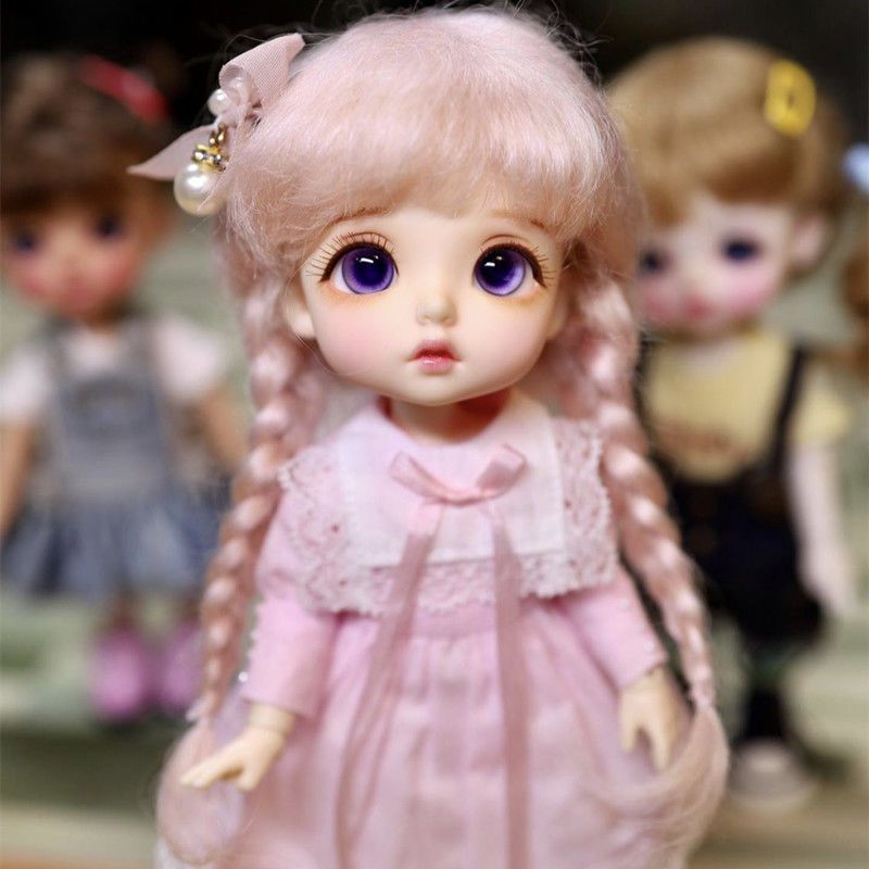 60cm叶罗丽芭比娃娃头发假毛假发夜萝莉346分bjdsd小布假发多款6分男