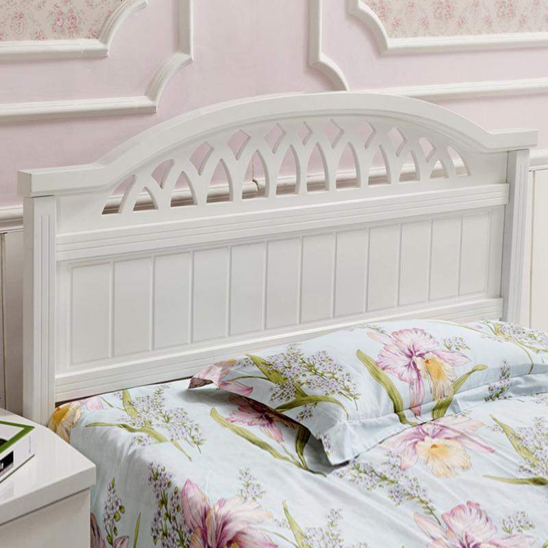 韩式床头板18米简约现代白色烤漆地中海双人靠背床头定制15米