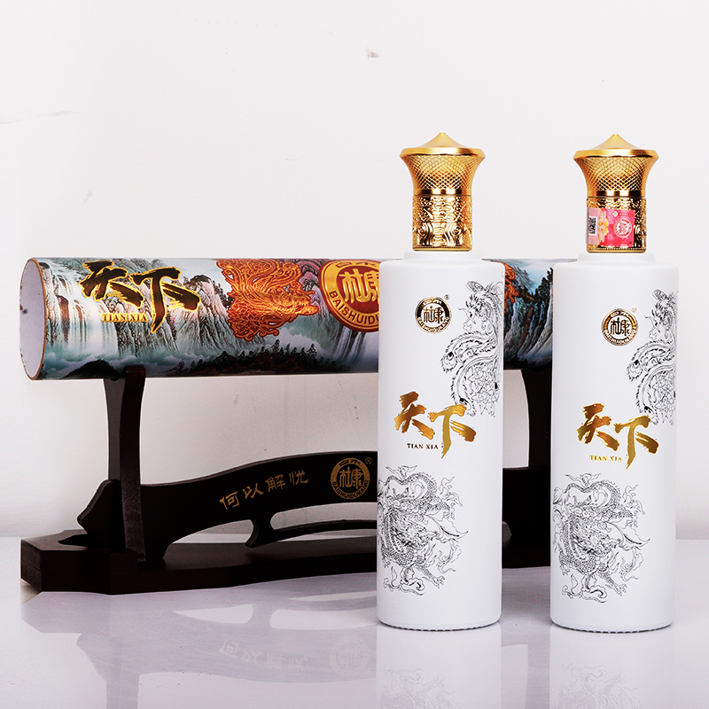 白水杜康52度浓香型天下卷轴酒500ml2纯粮食酒白酒整箱送礼盒装