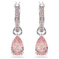 施华洛世奇(SWAROVSKI)粉晶水滴耳环时尚优雅珍珠点缀耳钉女士耳 Pink
