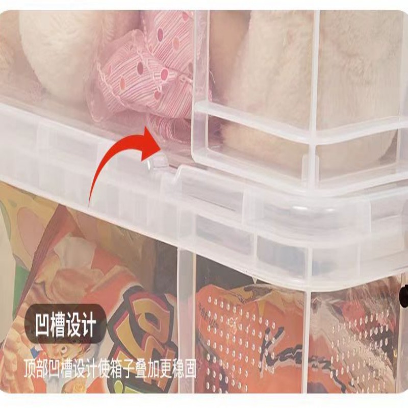 澎铭源 储物/收纳用品 透明塑料收纳箱525*375*300mm个高清大图