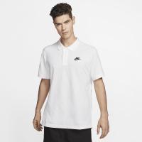 耐克(NIKE)男士运动POLO衫经典设计舒适棉质面料翻领短袖上衣 S White/Black
