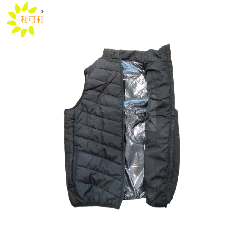 利可莉 防寒加热棉服马甲 黑色加热S-6XL 件高清大图