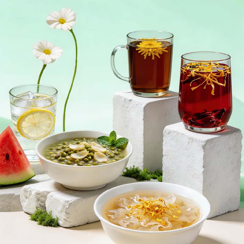 天地粮人 甄制夏季解暑套装 沁凉食光系列——怡—— 怡然自得 937g/箱高清大图