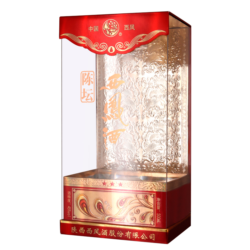 西凤酒 陈坛三星 45度 500ml单瓶 凤香型白酒