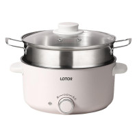 LOTOR电煮锅30DG多功能家用电热火锅锅煎炒蒸煮电炒菜炒锅一体式插电