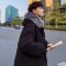 YUANSU中长款棉衣男冬季韩版宽松潮流百搭棉袄加厚保暖毛领工装棉服外套棉衣
