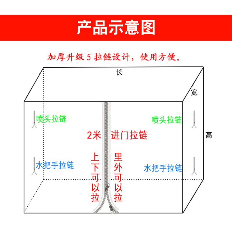 长方形浴罩浴帐保温保暖加厚防寒宝宝成人洗澡浴帘 五拉链 重合 三维工匠 五拉链储物袋—鲸鱼大号高清大图