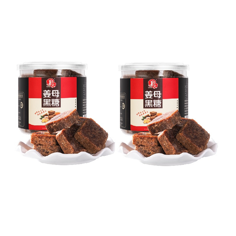 PY姜老大 姜母黑糖 红糖块姜茶 姜糖茶 甜香四溢 200g*2盒