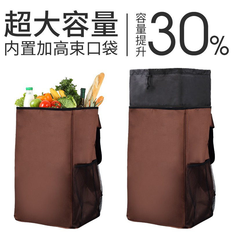 购物车铝合金买菜车小拉车折叠便携拖车家用爬楼梯六轮手拉车 三维工匠 二轮(法国风情)家用拖车