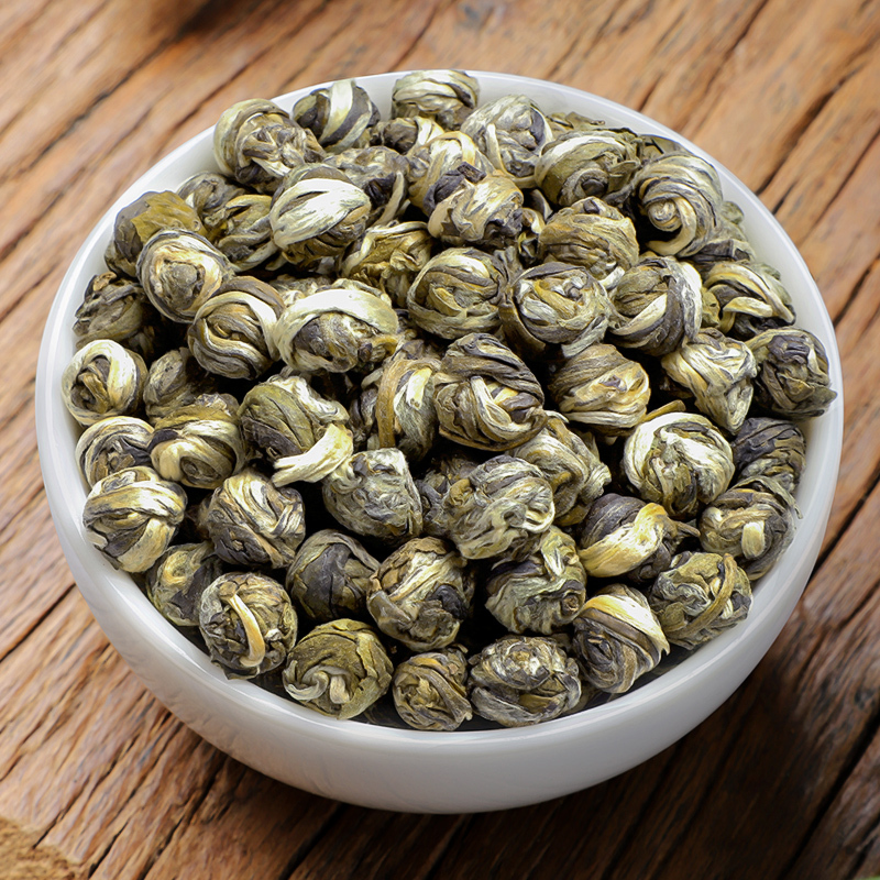 2025新茶茉莉花茶茉莉龙珠茶叶特级浓香型香珠大白毫绣球散装500g