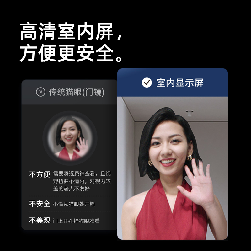 [凯迪仕P30 Pro Max]智能门锁升级人脸识别远程抓拍室内屏指纹锁