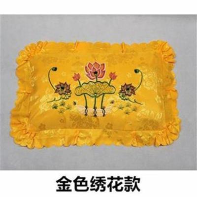金色(绣花) 殡葬寿枕丧葬头枕脚枕垫脚灵堂用品男女全套寿衣骨灰盒寿鞋寿帽