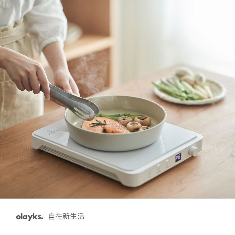 OLAYKS 立时电磁炉 OLK-C01A 2200W 9档火力整板微晶面板过热保护安全厨电高清大图
