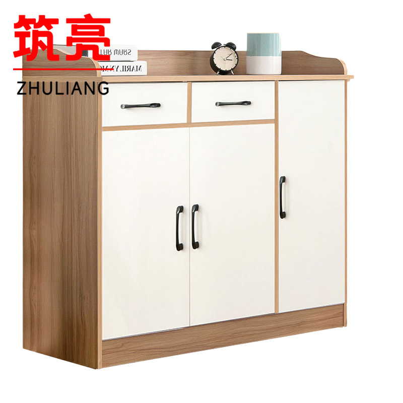 筑亮 餐边柜 100cm黄白 台高清大图