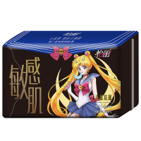 怡丽美少女4片410超长夜用敏感肌棉柔纤巧产妇卫生巾苏宁自营姨妈巾新老包装随机发货