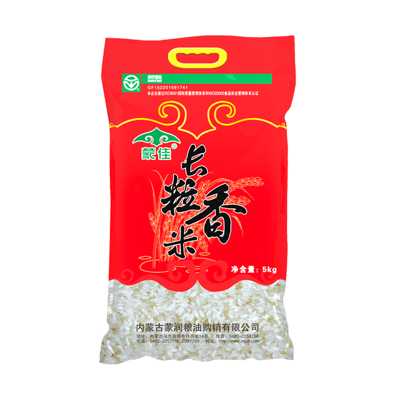 蒙佳草原长粒香手提大米 5KG