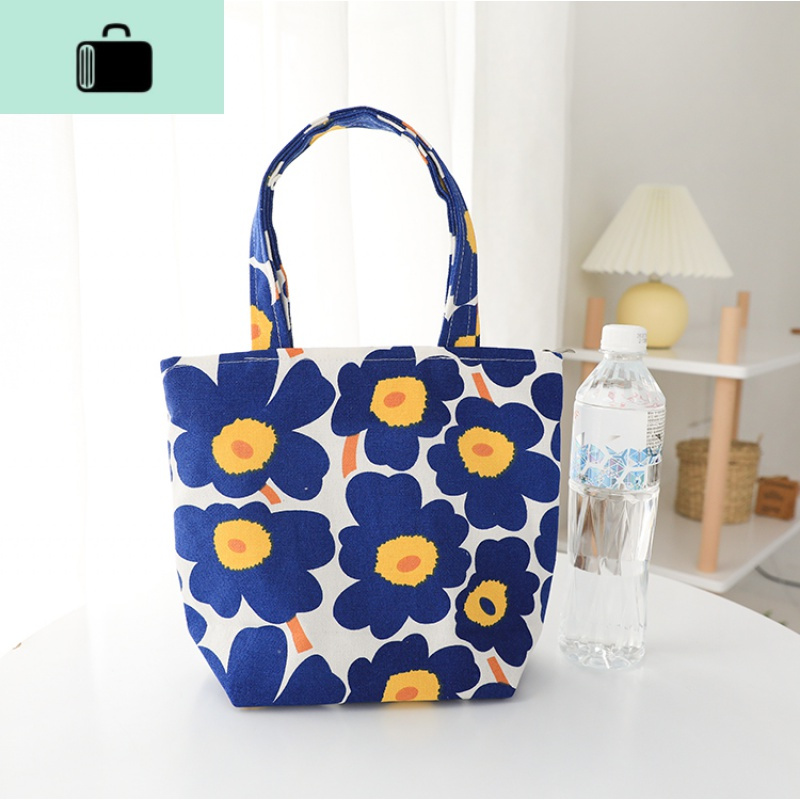 买她超实用拉链手拎包女帆布防水布艺百搭简约学生小巧手提包newlake