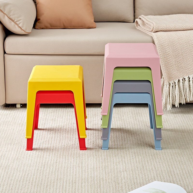 全友家居小凳子客厅马卡龙多色可选方板凳小矮凳高清大图