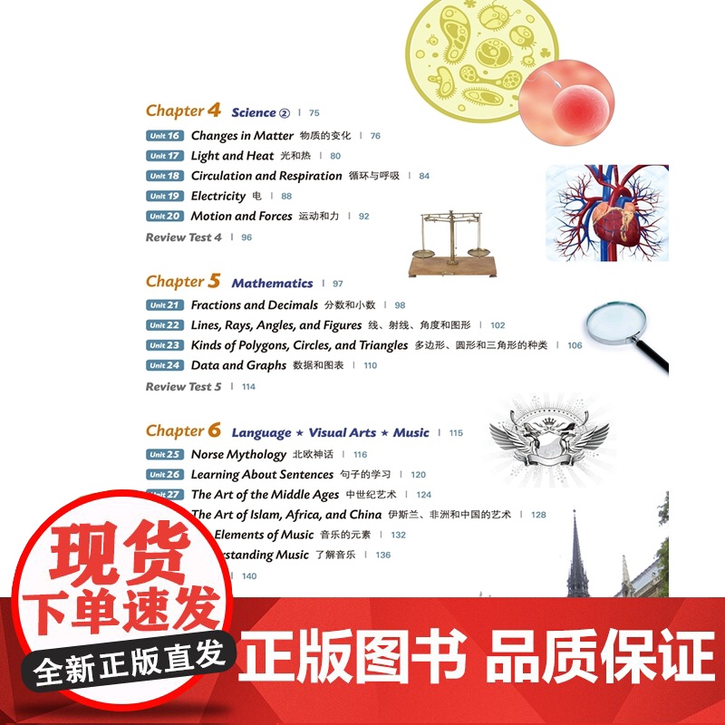 新东方 读美国中小学课本学各科词汇4 趣味同步学 出国留学单词书适合小托福高中中学生出国用书籍高清大图