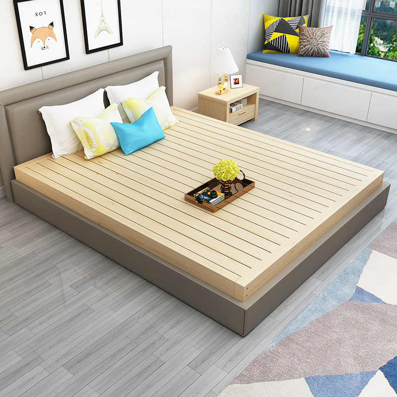 艺可恩床架子排骨架18米经济型实木床板15米木板硬板床垫地台床床板子