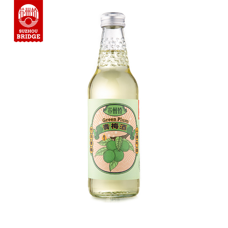苏州桥微醺国潮风6度低度酒甜酒网红酒青梅水果酒325ml