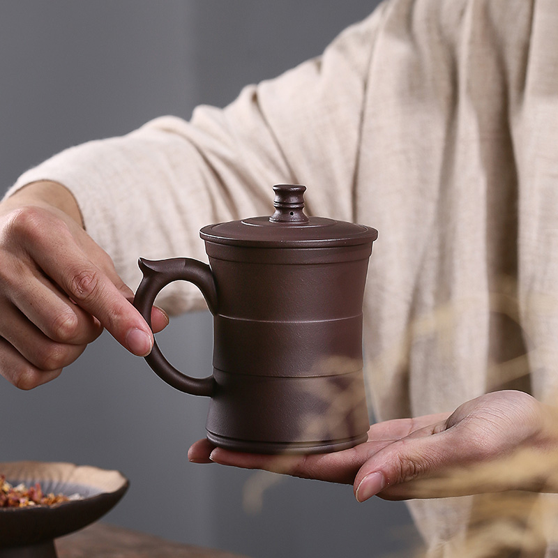 萬春和 尊杯·紫砂个人办公杯名家制作带收藏证书高清大图