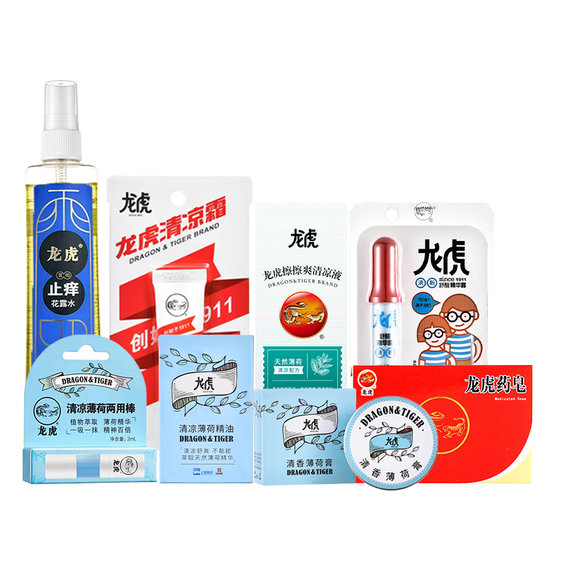 龙虎清凉8件套HG-LH2511(255ml+140g)高清大图