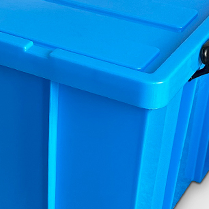 臻远ZY-SNXD-83收纳储物箱长方形物流中转箱带盖子 470*390*300mm高清大图