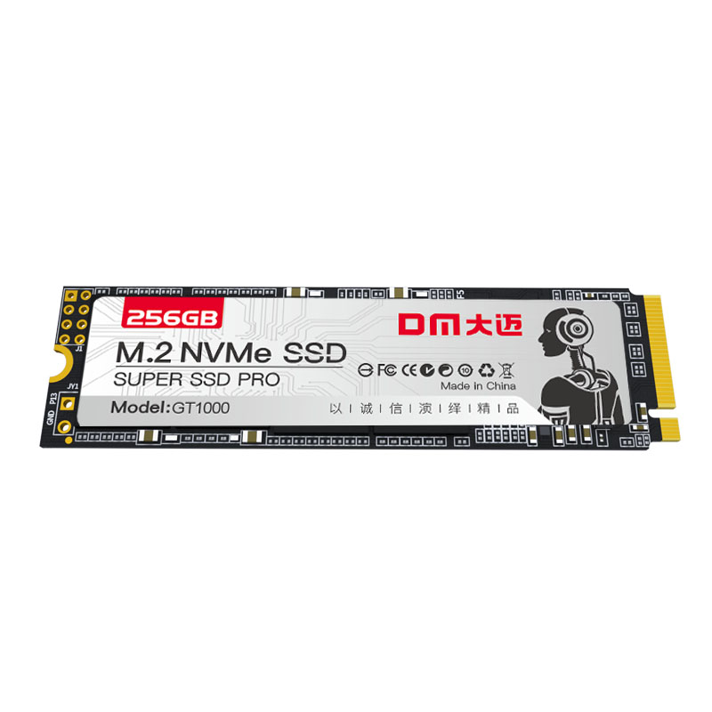 大迈(DM)GT1000-256G M.2接口 2280NVME协议PCIE通道 SSD固态硬盘 (计价单位:个) 灰色高清大图