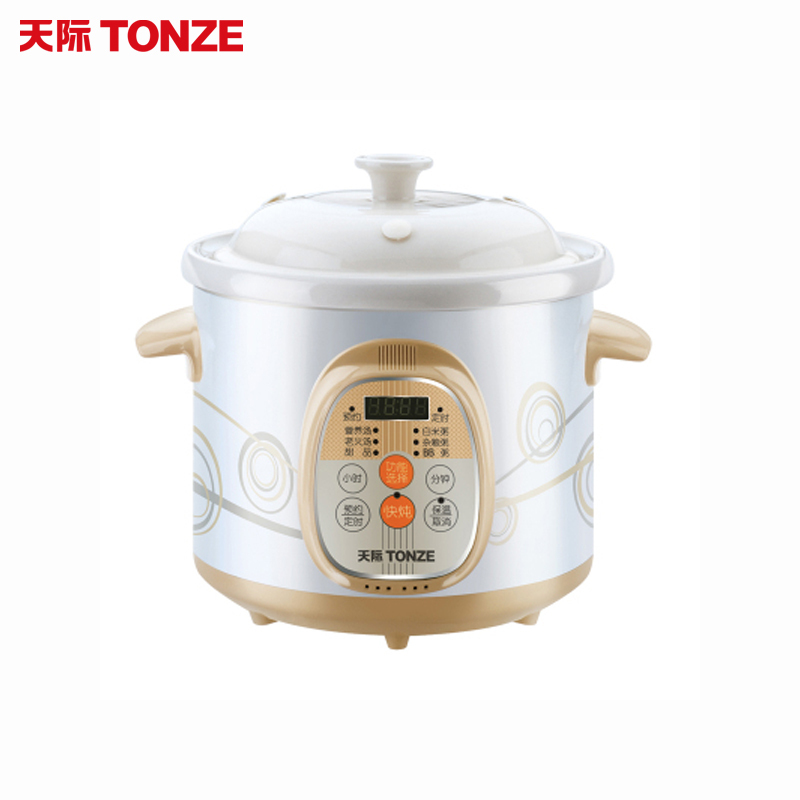 天际电炖炖锅DGD30-30AWD家用煮粥神器煲汤锅电用多功能全自动智能陶瓷养生锅电炖锅 电炖盅白陶瓷智能预约煮粥煲汤锅