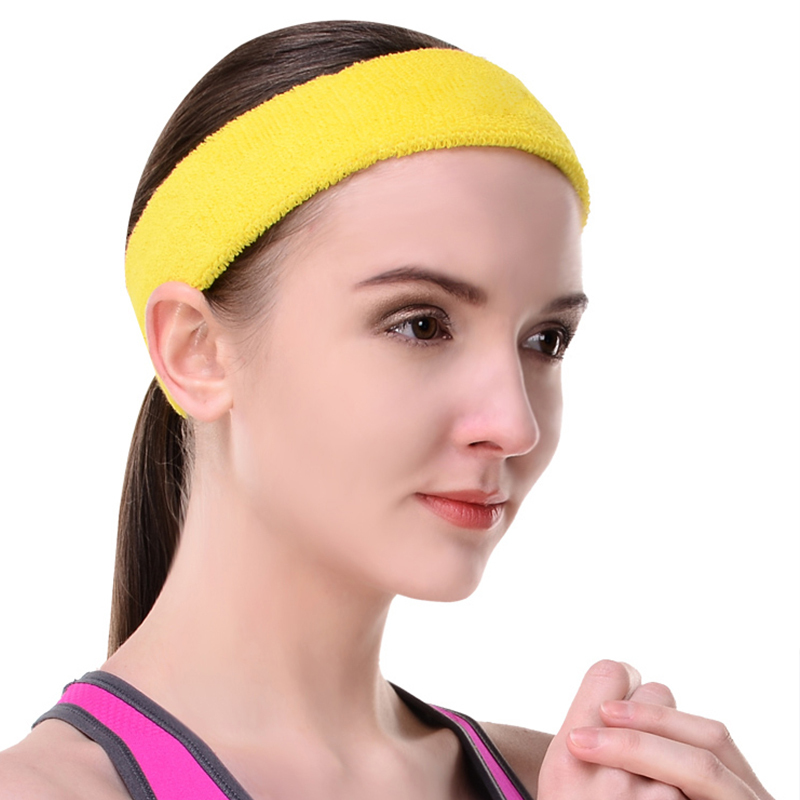 运动头带吸汗发带男女头巾篮球跑步健身女止汗防汗擦汗护额网球