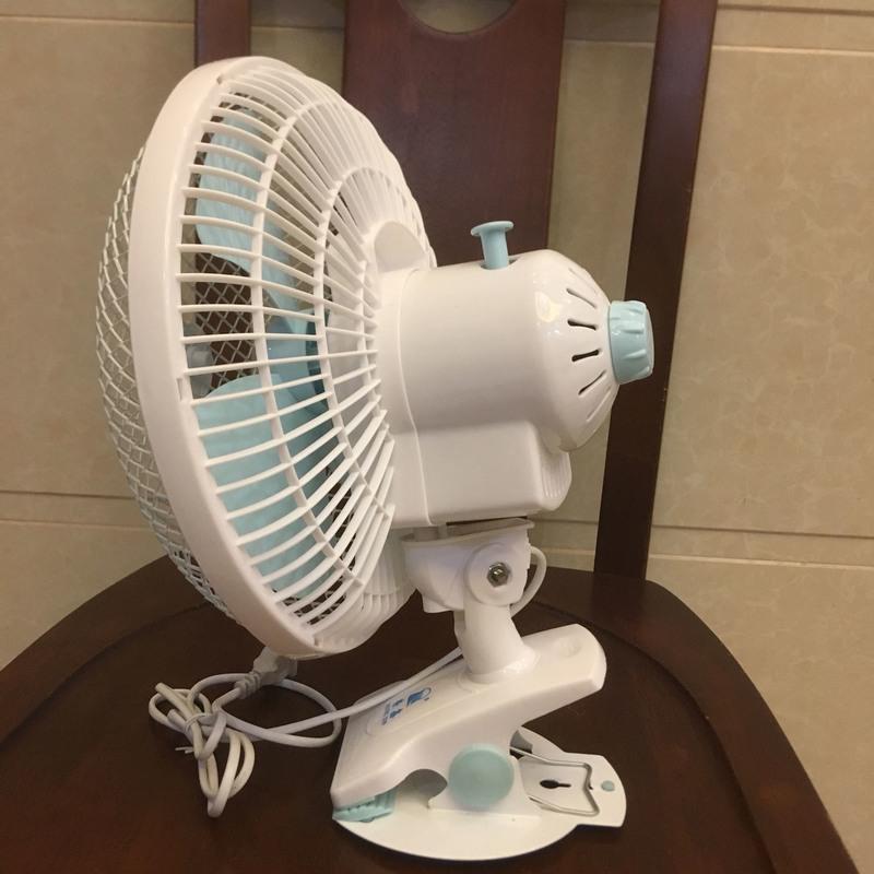 荣鑫rx29510寸强风力摇头摆头小型风扇台夹扇摇头扇学生宿舍家用荣鑫