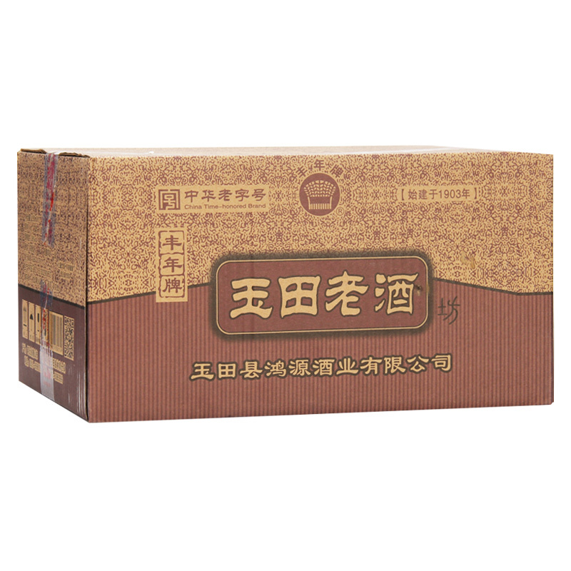 [中华特色]河北供销馆 丰年 玉田老酒 38度老酒坊 250ml*12瓶整箱装 非物质文化遗产浓香型白酒 河北唐山特产