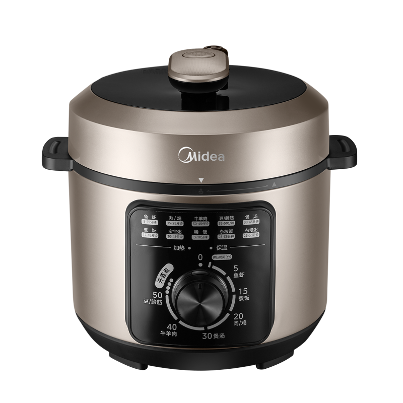 美的(Midea) MY-E4403电压力锅 家用旋钮款机械式开盖煮4L升电高压锅高清大图