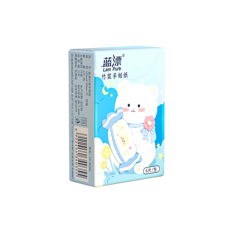 [补贴10%]10包 手帕纸面巾纸50包小包本色餐巾抽纸便携随身装整箱批实惠卫生纸巾高清大图