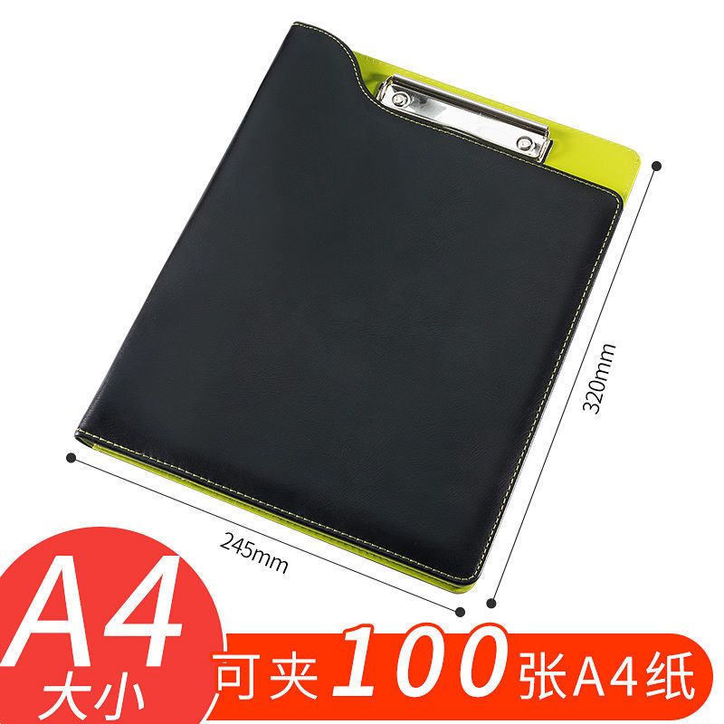 秘书夹资料夹销售夹皮质经理夹文件夹板夹a4试卷收纳夹垫板档案夹 蓝色