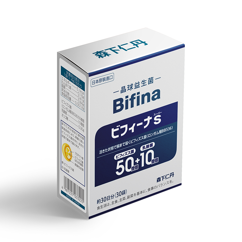 森下仁丹S日本益生菌高圆圆推荐成人大人冻干粉养肠胃肠道调理便秘益生元bifina