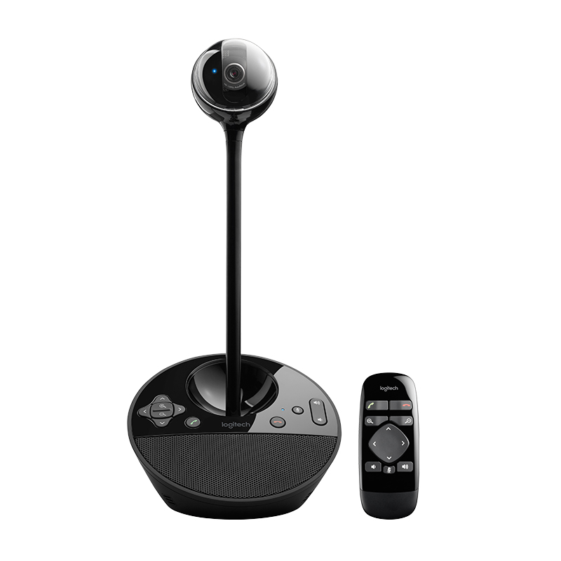罗技(Logitech)BCC950 商务高清会议视频摄像头 主播摄像头 遥控远程操作摄像头 黑色(个)