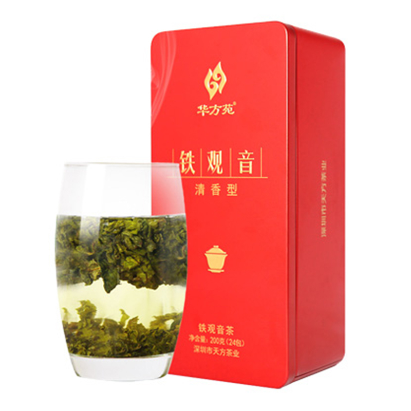 天方茶叶铁观音200g长条听装 清香型 铁观音乌龙茶 随手礼