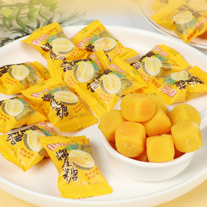 珍丽友果汁珍丽友榴莲软糖400g网红糖果儿童小零食喜糖囤货批发