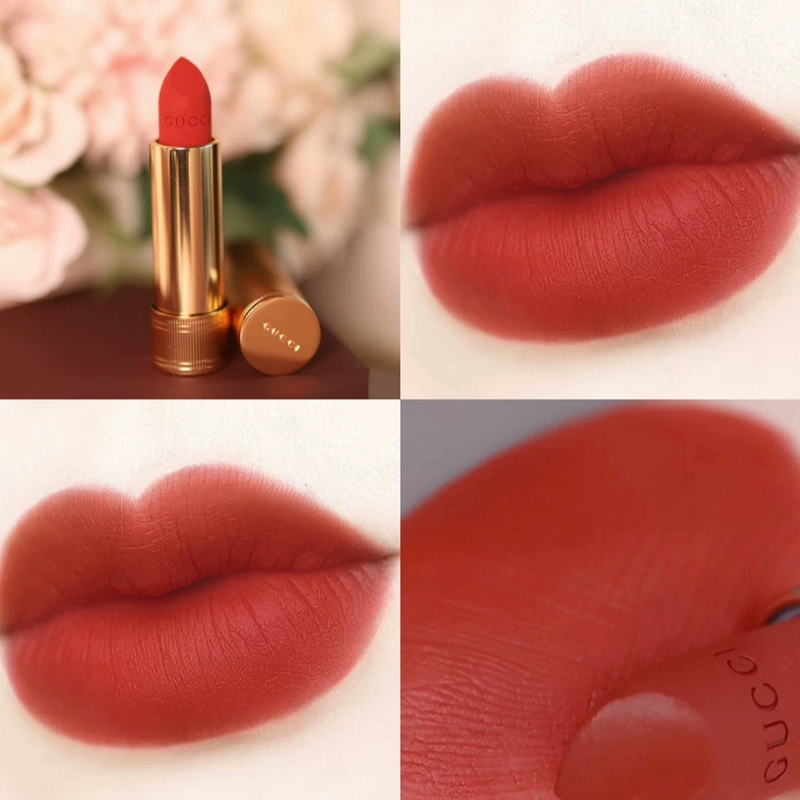 [七夕礼物]古驰(gucci)倾色华缎唇膏口红 505枫叶焦糖棕