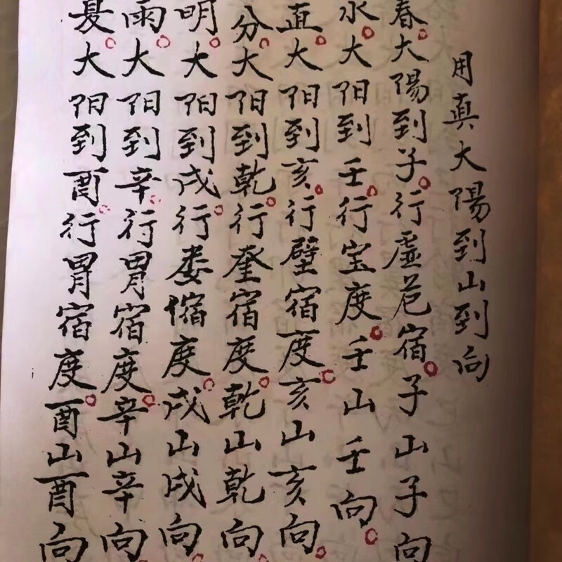 天星二十四山催丁财贵秘法高清大图