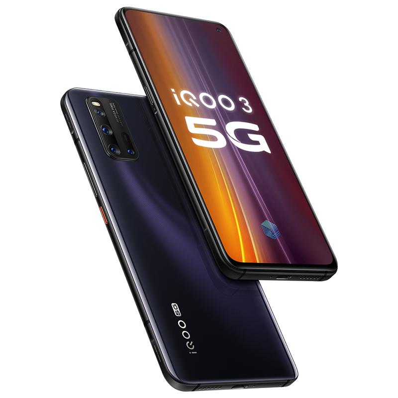 iQOO 3 5G性能旗舰 12+128G 驭影黑 高通骁龙865+UFS 3.1 闪存+LPDDR5 运存 55W超快闪充 专业电竞游戏体验 双模5G全网通手机